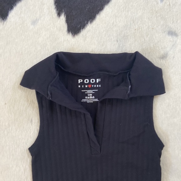 Black crop top S/M - Picture 2 of 4